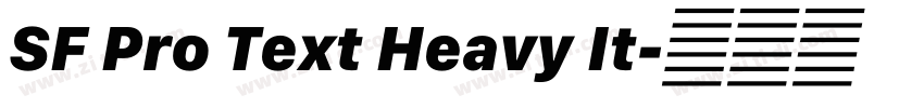 SF Pro Text Heavy It字体转换